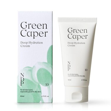 Green Caper Deep Hydration Cream (80ml / 2.70 Fl oz) Calming, Soothing, Panthenol, Hydrating for Sensitive and Dry Skin, Face Moisturizer, NDP