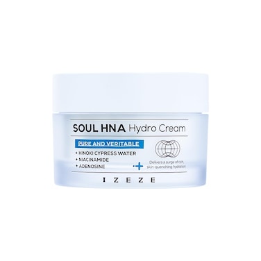 IZEZE Soul HNA Hydro Cream 50ml   Hyaluronic Acid Moisturizer Face Cream, Cypress Water, Korean Skin Care For Dry Skin