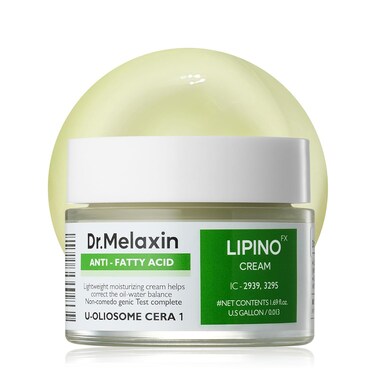 Lipino Anti-Fatty Acid Noncomedo Cream   Daily Moisturizer Face Cream with Ceramide For Oily Skin   Smooths Skin Texture &amp; Non-Comedogenic 1.69fl.oz