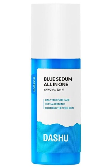 DASHU Blue Sedum Moist All-in One   Hydrating Moisturizer Face Cream w/ 8 Types of Hyaluronic Acids   Gentle Face Moisturizer 5.07 fl oz
