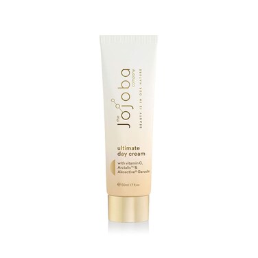Jojoba Ultimate Day Cream With Vitamin C, Arctalis &amp; Akoactive Garuda - Firms &amp; Lifts - Smooths Fines Lines - Blue Light Protection - 50ml