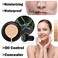 Mushroom Head Air Cushion CC Cream Foundation, Moisturizing Concealer BB Cream Nude Long Lasting Matte CC Cream Face Makeup Base (Natural Color)