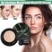 Mushroom Head Air Cushion CC Cream Foundation, Moisturizing Concealer BB Cream Nude Long Lasting Matte CC Cream Face Makeup Base (Natural Color)