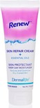 DermaRite Renew Skin Repair Cream - Every Day Moisturizer &amp; Skin Protectant with Dimethicone and Aloe Vera - Powder Scent, 4 oz. Tube, 2 Count