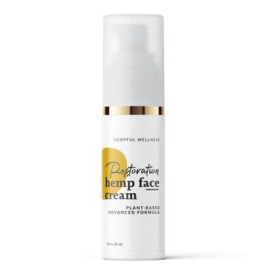 Hemp Face Cream, 500mg, Hydrating Nourishing Non Greasy, Soothing Relief   Hyaluronic acid, Pro Vitamin B5 Essential oil   Made in USA