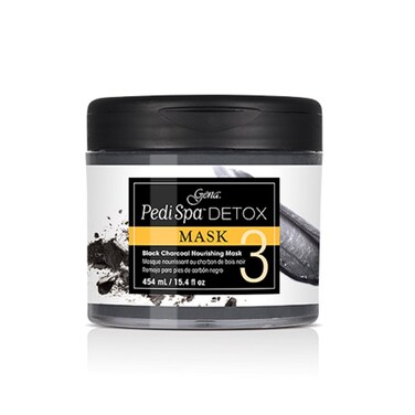 Gena Pedi Spa Detox Black Charcoal Nourishing Mask #3, 15.4 Fluid Ounce