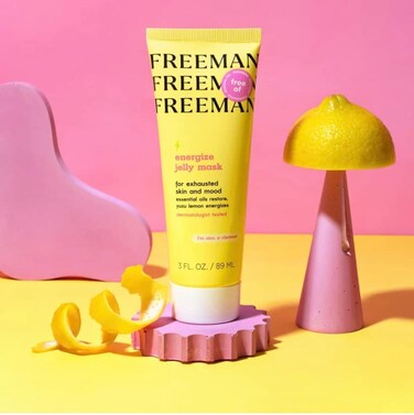 Freeman Yuzu Lemon Energize Jelly Mask for Unisex - 3 oz Mask