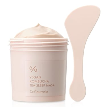 leegeehaam Dr.Ceuracle Vegan Kombucha Tea Sleep Mask (100g / 3.52 oz) - Leave-On Revitalizing Overnight Facial Mask, Skin Moisture Barrier Boosting and Balanced Hydrating