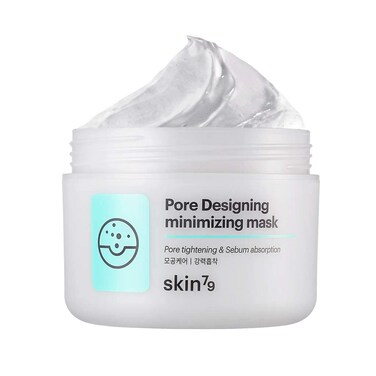 SKIN79 Green Tea Purifying Clay Mask, Pore Designing Minimizing Mask, Rose Waterful Sleeping Mask 3.38 fl.oz (100ml) - Made In Korea (Pore Designing Minimizing Mask)