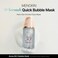 MENOKIN 30 Seconds Bubble Serum Mask [No wait, Simply rubbing the bubble into your skin, finish the facial mask] [MOIST] Hyaluronic acid &amp; soothing mask, Radiance-boosting 3.21 fl.oz