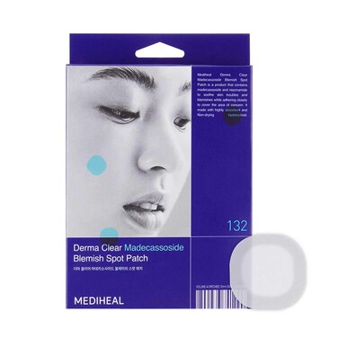 Mediheal Derma Clear Madecassoside Blemish Spot Patch (132 Counts) - Acne Spot Protection, Spot Fast Healing with Madecassoside &amp; Niacinamide