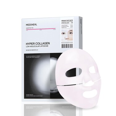 Mediheal Hyper Collagen_Collagen Real Deep Mask 4pcs   Collagen Gel Mask for Multi-lifting Care   Achieves Bouncy Skin   Boosts Pore Elasticity   30mins Quick Care   Extra Hydration