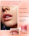 Sleeping Lip Mask, Overnight Hydrating &amp; Prevention Dry and Cracked Lips Scrubs Exfoliator Moisturizer, Ultra-Nourishing Lip Sleeping Mask with Wand, Lip Care Therapy Treatment for Women-03#Grapefruit