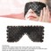 Jade Eye Mask, Jade Stones Anti-Aging Cooling Jade Eye Mask Sleeping Masks Eye Treatment Massager Eye Covers for Jade Mask for Sleeping Masks Relief Eye Fatigue(Obsidian)