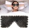 Jade Eye Mask, Jade Stones Anti-Aging Cooling Jade Eye Mask Sleeping Masks Eye Treatment Massager Eye Covers for Jade Mask for Sleeping Masks Relief Eye Fatigue(Obsidian)