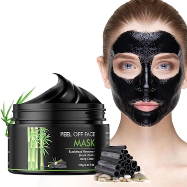 Peel Off Face Mask for Women &amp; Men, Charcoal Face Mask for Blackhead Remover, Pore Cleaner, Black Head Remover Mask for Nose, Skin Care, Peeling Facial Masks for Deep Cleansing 4.23 Oz