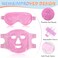 XPCARE Colding Ice Face Mask and Cooling Eye Mask for Puffy Eyes &amp; Migraine Relief Gel Eye Mask Cool Face Ice Masks for Dark Circles Eye Surgery Sleeping Pressure Headaches Skin Care(Pink)