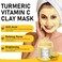Clay Mask (360g), Mothers Day Spa Gifts for Wife, Turmeric Vitamin C Clay Mask, Dead Sea Mud Mask, Avocado Clay Mask, Rose Clay Mask, Face Mask Skin Care Set for Women Girls, 2.82 Oz Each