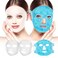 Face Ice Pack and 2 Packs Silicone Face Mask Cover, Ice Face Mask Hot Cold Eye Compress Skin Care Set for Women for Puffiness Swelling Relief Beauty Spa Essentials Gifts
