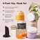 Face Mask Set, 4 Clay Mask with Vitamin C Mask+Charcoal Face Mask+Mugwort Mask+Purple Mask, Skincare Gift Set for Blackheads &amp; Dark Spots, Refining Pores &amp; Controling Oil, Dry &amp; Oily Skin