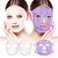 Ice Face Mask and 2 Packs Silicone Face Mask Cover, Frozen Cold Face Pack Compress Reusable Skin Care for Women Puffiness Swelling Relief Beauty Spa Essentials Ice Mask