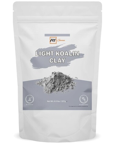 100% Natural Light Kaolin Clay Powder for Facial Masks, Creams, Face Masks, and Soap Making 0.5Lbs