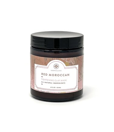 RED MOROCCAN CLAY MASK A Natural Exfoliating and Tightening Mask, Formulated with Red Moroccan Clay infused with vitamins A, C, and E, Rosemary and more to Tighten the skin. 4 oz Jar