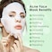 IREV Anti Acne Face Mask,Sheet Masks With Salicylic Acid, Face Masks Skincare For Acne, Acne Sheet Mask for Acne-Prone, Oily, and Sensitive Skin, Deep Pore Cleansing Facial Mask 10 Sheets