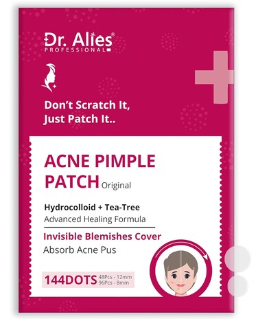Hydrocolloid Acne Pimple Patch - 144 Dots   Fast Healing Spot Stickers for Zits and Blemishes   Vegan and Cruelty-Free   Skin and Face Care