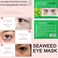 MEICOLY 30 Pads Lip and Eye Mask Sheet,Moisturizing Seaweed Eye Mask Crystal Anti-Aging Eye Patches Strawberry Lip Mask,Dark Circle Remover with Box,Lip and Eye Mask Set