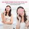 2PCS Gel Eye Mask Reusable Hot Cold Therapy Gel Bead Eye Mask for Puffiness /Dark Circles/Eye Bags /Dry Eyes/Headaches/Migraines/Stress Relief, Cooling Eye Mask Hot/Cold Compress Eye Mask (Pink)