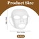 5pcs Reusable Silicone Facial Mask Cover, 3D Moisturizing Face Wrap Holder Prevent Evaporation Falling Ear-Hook Loops Skincare Beauty Skin Mask Spa Tool (Transparent)
