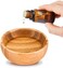 QUUPY Facial Mask Bowl Set Bamboo Face Mask Essential Oil Aromatherapy Mixing Bowl DIY Clay Facemask Mixing Tool Kit with Stick Spatula