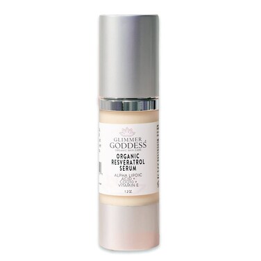 Glimmer Goddess Organic Firming Face Serum with Resveratrol, 1 oz