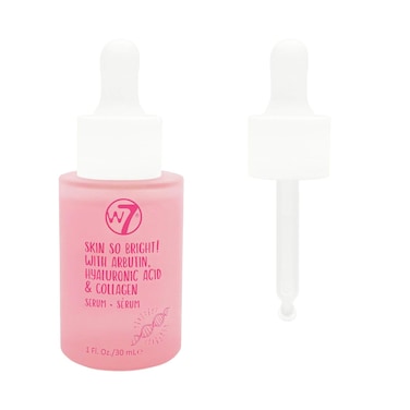 W7 Skin So Bright Face Serum - Hyaluronic Acid &amp; Collagen Facial Serum - Rejuvenating &amp; Renewing Skin
