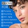 Hyaluronic Acid Serum for Face with Vitamin C &ndash; Plumping Hydrating and Brightening Anti Aging Skin Care - Facial Moisturiser and Eye Serum for Men and Women by DERMAWORKS Skincare &amp; Beauty