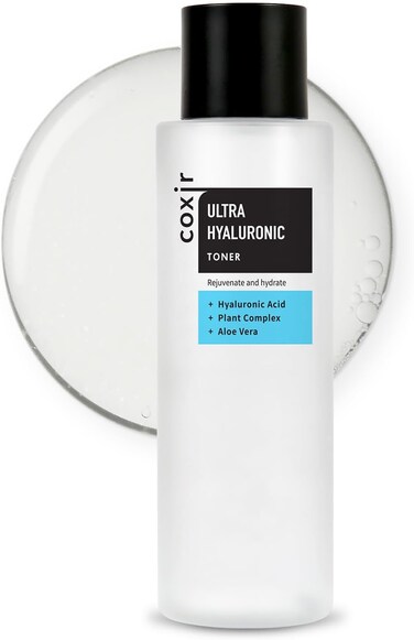 coxir Ultra HYALURONIC Toner   HYDRATION-14-Complex  Paraben Free, Cruelty Free, Korean Skin Care [150ml/5.07 fl.oz.]