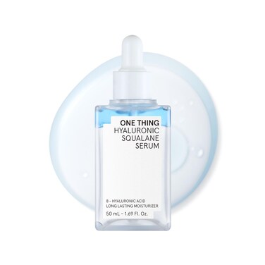 ONE THING Hyaluronic Squalane Serum (1.69 fl.oz / 50ml), Korean Skincare, Hyaluronic Acid, Moisturizing, Oil-moisture Balance, Moisture Inner Dry
