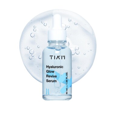 TIAM Hyaluronic Glow Revive Serum, Lightweight &amp; Non-Sticky Hydrating Face Serum for Dry, Dehydrated, Oily Skin, 1.35 FL.OZ.