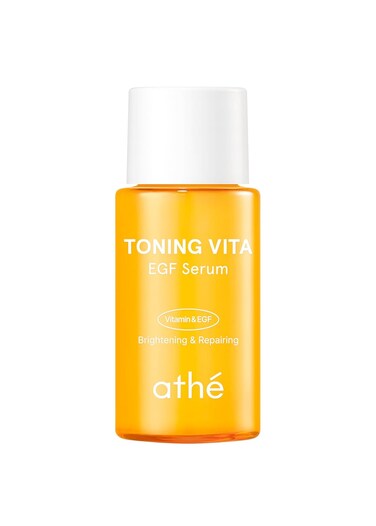 ATHE Toning Vita EGF Serum - Korean Skin Repairing Serum with Vitamin C - Hydrating &amp; Soothing Hypoallergenic Ampoule for Day &amp; Night Use, 1.01 fl.oz.