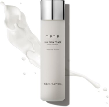 TIRTIR Milk Skin Rice Toner   Deep Moisturizing, Hydrating Toner for face, Niacinamide, Ceramide, Rice Bran Extract, Nature-Oriented Ingredients for Korean Skin Care, Vegan, 5.07 fl.oz.