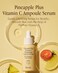 Farm Rx Pineapple Plus Vitamin C Ampoule Serum (1fl oz) - Korean skincare vegan serum infused with 9% pure Vitamin C and pineapple extract to even, hydrate skin tone,