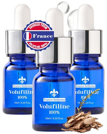 100% Volufiline Serum Skincare &ndash; Advanced Firming &amp; Lifting Facial Ampoule from France Sederma, Intense Hydration &amp; Skin Rejuvenation for Youthful, Perfect for Layering &amp; DIY, 0.33 fl.oz (10ml) 3 Pack