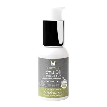 Australian Emu Oil with Vitamin E &amp; C - 50mL Skin Brightener Serum for Face &amp; Body to Reduce Visible Signs of Aging, Spots &amp; Sun Damage - Antioxidant w/Omega 3 6 9 &amp; Essential Oils by Y-Not Natural