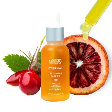Minimo Skin Essentials Vitamin C Glow Face Oil &ndash; Facial Oil Instantly Nourishes   Vitamin C face Oil for glowing Radiant skin   Eternal Concentrated Lightweight Youth Enhancing Daily Face Oil - 1 oz