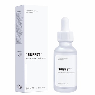 Peptides Serum For Face "Buffet" + Copper Peptides ， Reduce Skin wrinkles, Improve Skin Anti-aging,Moisturizing Peptide Serum, For Reduces Wrinkles And Fine Lines (1, 1PC)