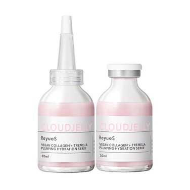 Pink Cloud Jelly Volumizing Moisturizing Serum,Vegan Collagen + Tremella Plumping Hydration Serum, Hydrating &amp; Moisturizing Active Serum, Maintain Skin Water &amp; Oil Balance, 1 Fl oz