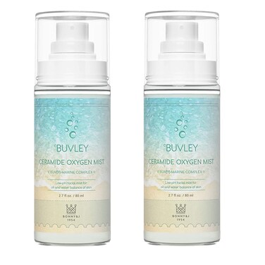 Ceramide Oxygen Face Mist   Low pH, Vegan, Cruelty Free   Hydrating Refreshing Soothing Facial Mist Spray with Antioxidants 2.7 Fl Oz (2)