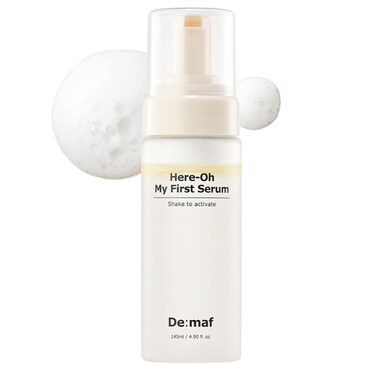 Here-Oh My First Hydrating Serum with Hyaluronic Acid   Bubble Texture Face Serum for Skin Barrier Repair and Glowing Skin   Korean Serum for Dry Skin &amp; Sensitive Skin (4.90 fl oz)