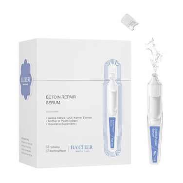Ectoin Repair Face Serum Ampoules # 15 Pcs/Box - Deep Moisture &amp; Anti-Aging Serum with Beta-Glucan, Glycerin, and Hyaluronic Acid &ndash; Hydration, Soothes &amp; Protects All Skin